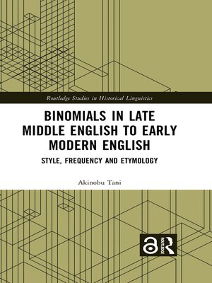 cover image of Binomials in Late Middle English to Early Modern English